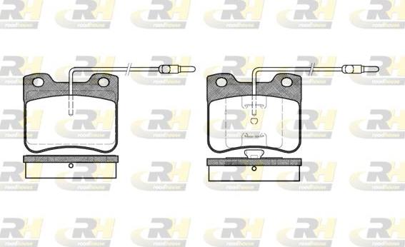 Roadhouse 2247.04 - Kit de plaquettes de frein, frein à disque cwaw.fr