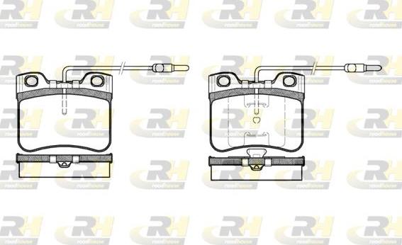 Roadhouse 2247.14 - Kit de plaquettes de frein, frein à disque cwaw.fr