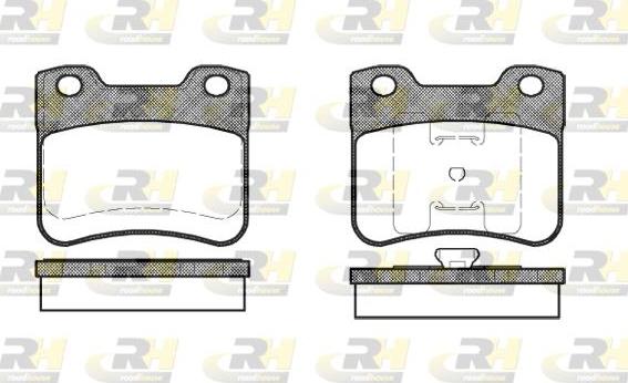 Roadhouse 2247.10 - Kit de plaquettes de frein, frein à disque cwaw.fr