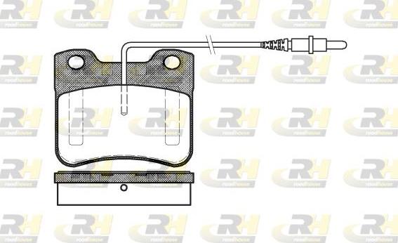 Roadhouse 2247.24 - Kit de plaquettes de frein, frein à disque cwaw.fr