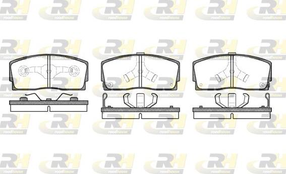 Roadhouse 2254.02 - Kit de plaquettes de frein, frein à disque cwaw.fr