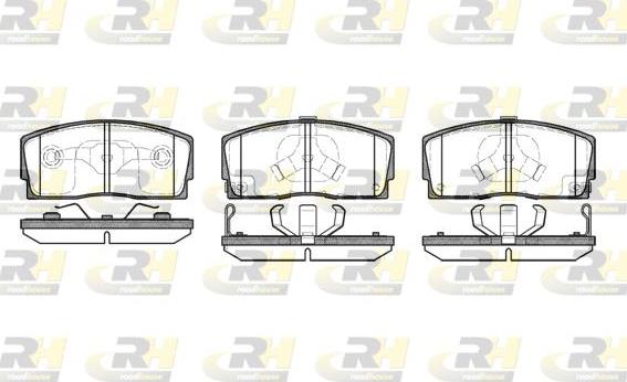 Roadhouse 2254.12 - Kit de plaquettes de frein, frein à disque cwaw.fr