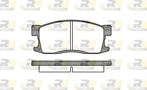 Roadhouse 2255.00 - Kit de plaquettes de frein, frein à disque cwaw.fr