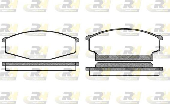 Roadhouse 2256.00 - Kit de plaquettes de frein, frein à disque cwaw.fr