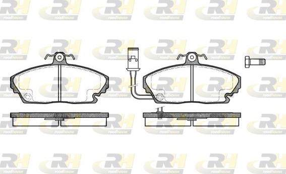 Roadhouse 2250.01 - Kit de plaquettes de frein, frein à disque cwaw.fr