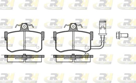 Roadhouse 2251.01 - Kit de plaquettes de frein, frein à disque cwaw.fr