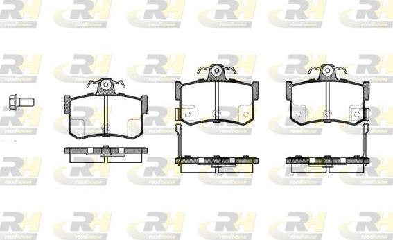 Roadhouse 2251.12 - Kit de plaquettes de frein, frein à disque cwaw.fr