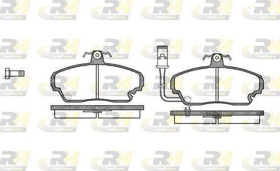 Roadhouse 2252.01 - Kit de plaquettes de frein, frein à disque cwaw.fr