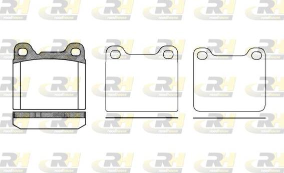 Roadhouse 2257.20 - Kit de plaquettes de frein, frein à disque cwaw.fr