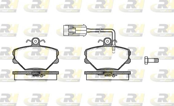 Roadhouse 2264.42 - Kit de plaquettes de frein, frein à disque cwaw.fr