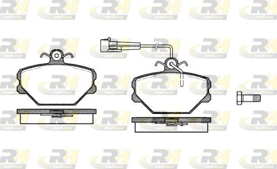 Roadhouse 2264.02 - Kit de plaquettes de frein, frein à disque cwaw.fr