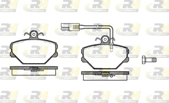 Roadhouse 2264.12 - Kit de plaquettes de frein, frein à disque cwaw.fr