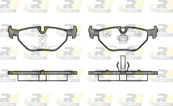 Roadhouse 2265.41 - Kit de plaquettes de frein, frein à disque cwaw.fr