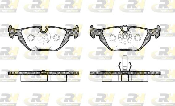 Roadhouse 2265.50 - Kit de plaquettes de frein, frein à disque cwaw.fr