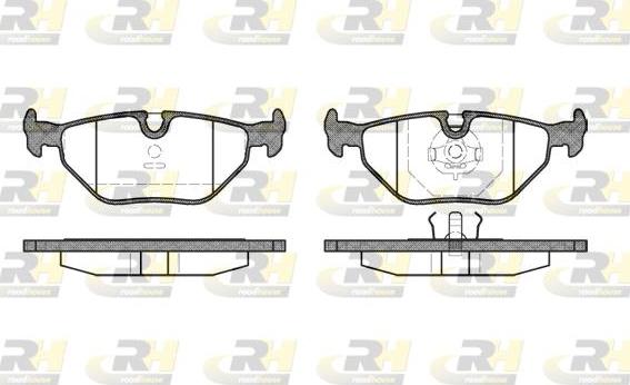 Roadhouse 2265.00 - Kit de plaquettes de frein, frein à disque cwaw.fr