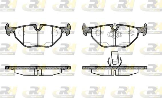 Roadhouse 2265.15 - Kit de plaquettes de frein, frein à disque cwaw.fr