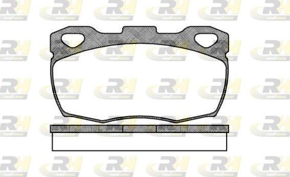 Roadhouse 2266.00 - Kit de plaquettes de frein, frein à disque cwaw.fr