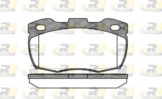 Roadhouse 2266.10 - Kit de plaquettes de frein, frein à disque cwaw.fr