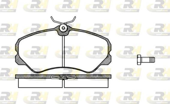 Roadhouse 2261.00 - Kit de plaquettes de frein, frein à disque cwaw.fr