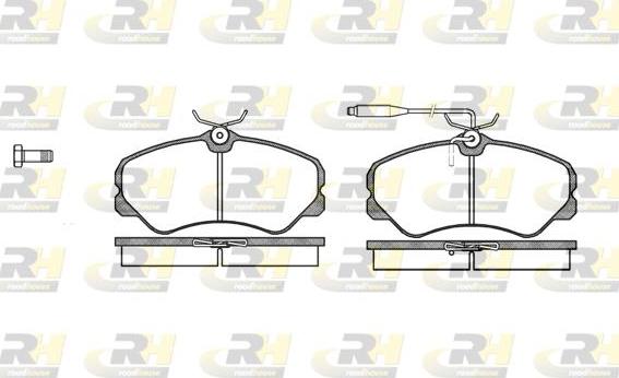 Roadhouse 2261.02 - Kit de plaquettes de frein, frein à disque cwaw.fr