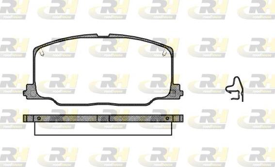 Roadhouse 2268.04 - Kit de plaquettes de frein, frein à disque cwaw.fr