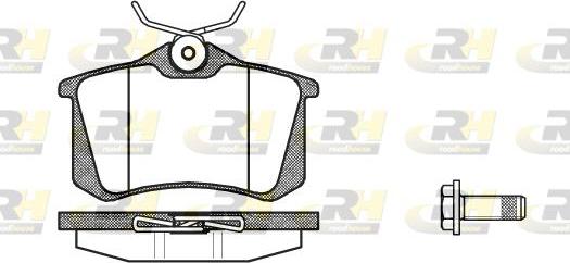 Roadhouse 2263.92 - Kit de plaquettes de frein, frein à disque cwaw.fr