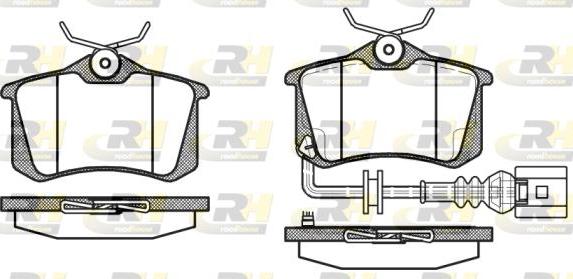 Roadhouse 2263.41 - Kit de plaquettes de frein, frein à disque cwaw.fr