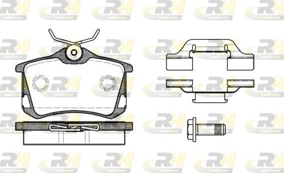 Roadhouse 2263.50 - Kit de plaquettes de frein, frein à disque cwaw.fr