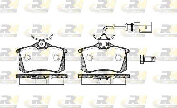 Roadhouse 2263.51 - Kit de plaquettes de frein, frein à disque cwaw.fr