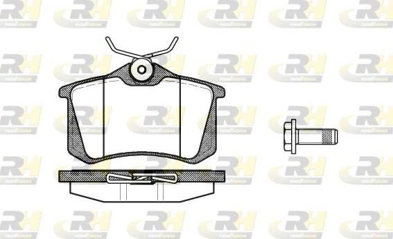 Roadhouse 2263.05 - Kit de plaquettes de frein, frein à disque cwaw.fr