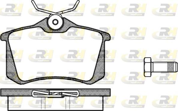 Roadhouse 2263.00 - Kit de plaquettes de frein, frein à disque cwaw.fr