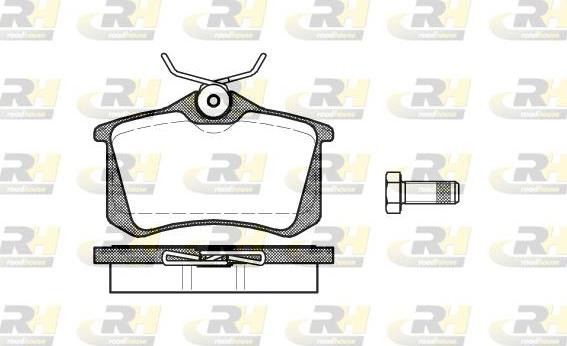 Roadhouse 2263.01 - Kit de plaquettes de frein, frein à disque cwaw.fr