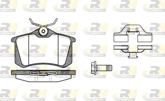 Roadhouse 2263.03 - Kit de plaquettes de frein, frein à disque cwaw.fr