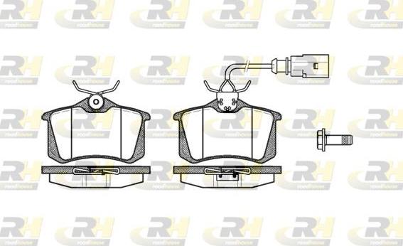 Roadhouse 2263.02 - Kit de plaquettes de frein, frein à disque cwaw.fr