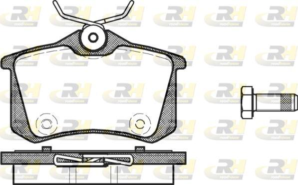 Roadhouse 2263.14 - Kit de plaquettes de frein, frein à disque cwaw.fr