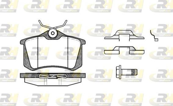 Roadhouse 2263.16 - Kit de plaquettes de frein, frein à disque cwaw.fr