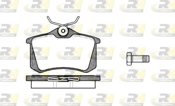 Roadhouse 2263.10 - Kit de plaquettes de frein, frein à disque cwaw.fr