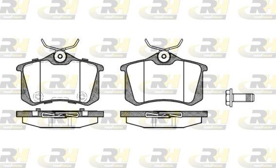 Roadhouse 2263.74 - Kit de plaquettes de frein, frein à disque cwaw.fr