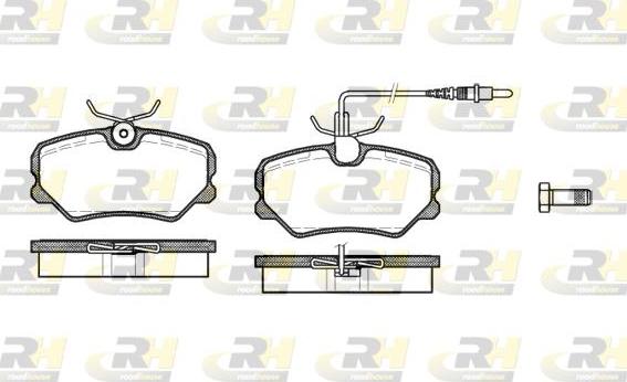 Roadhouse 2262.02 - Kit de plaquettes de frein, frein à disque cwaw.fr