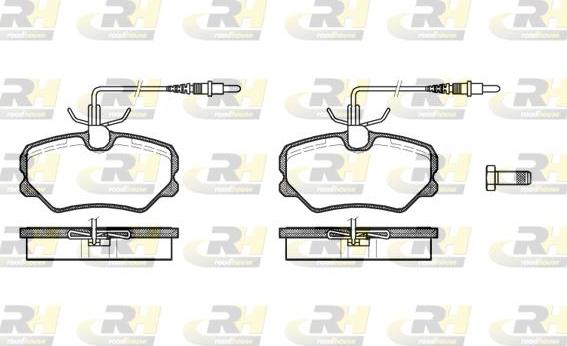 Roadhouse 2262.12 - Kit de plaquettes de frein, frein à disque cwaw.fr