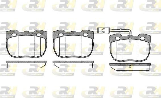 Roadhouse 2267.11 - Kit de plaquettes de frein, frein à disque cwaw.fr