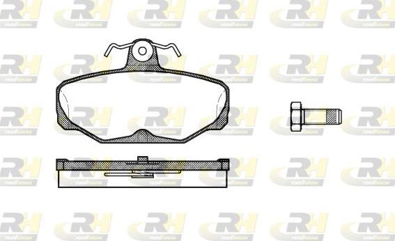 Roadhouse 2205.00 - Kit de plaquettes de frein, frein à disque cwaw.fr