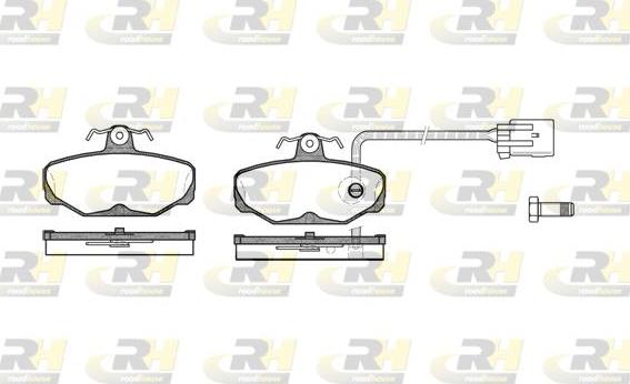 Roadhouse 2205.12 - Kit de plaquettes de frein, frein à disque cwaw.fr