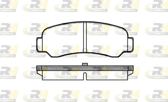 Roadhouse 2200.00 - Kit de plaquettes de frein, frein à disque cwaw.fr