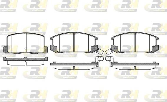 Roadhouse 2201.12 - Kit de plaquettes de frein, frein à disque cwaw.fr