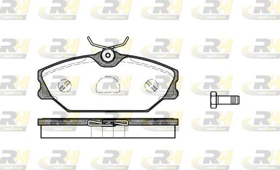 Roadhouse 2208.00 - Kit de plaquettes de frein, frein à disque cwaw.fr