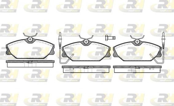 Roadhouse 2208.02 - Kit de plaquettes de frein, frein à disque cwaw.fr