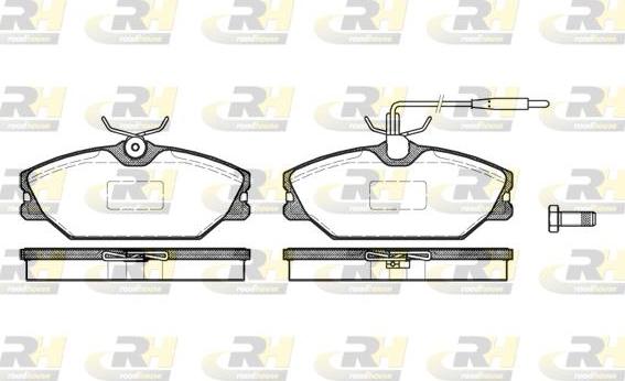 Roadhouse 2208.12 - Kit de plaquettes de frein, frein à disque cwaw.fr