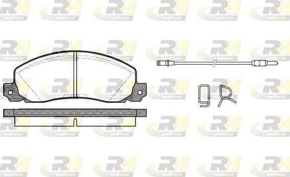 Roadhouse 2202.02 - Kit de plaquettes de frein, frein à disque cwaw.fr