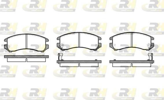 Roadhouse 2219.02 - Kit de plaquettes de frein, frein à disque cwaw.fr